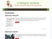 Tablet Screenshot of bilingvni-vychova.com